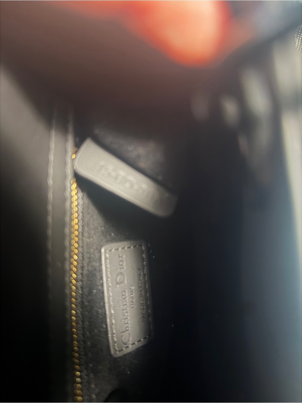 Dior Matte Black Quilted Mini Lady Bag with Chain Strap - Picture 4 of 6
